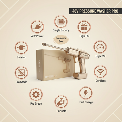 Wireless High Pressure Washer Gun