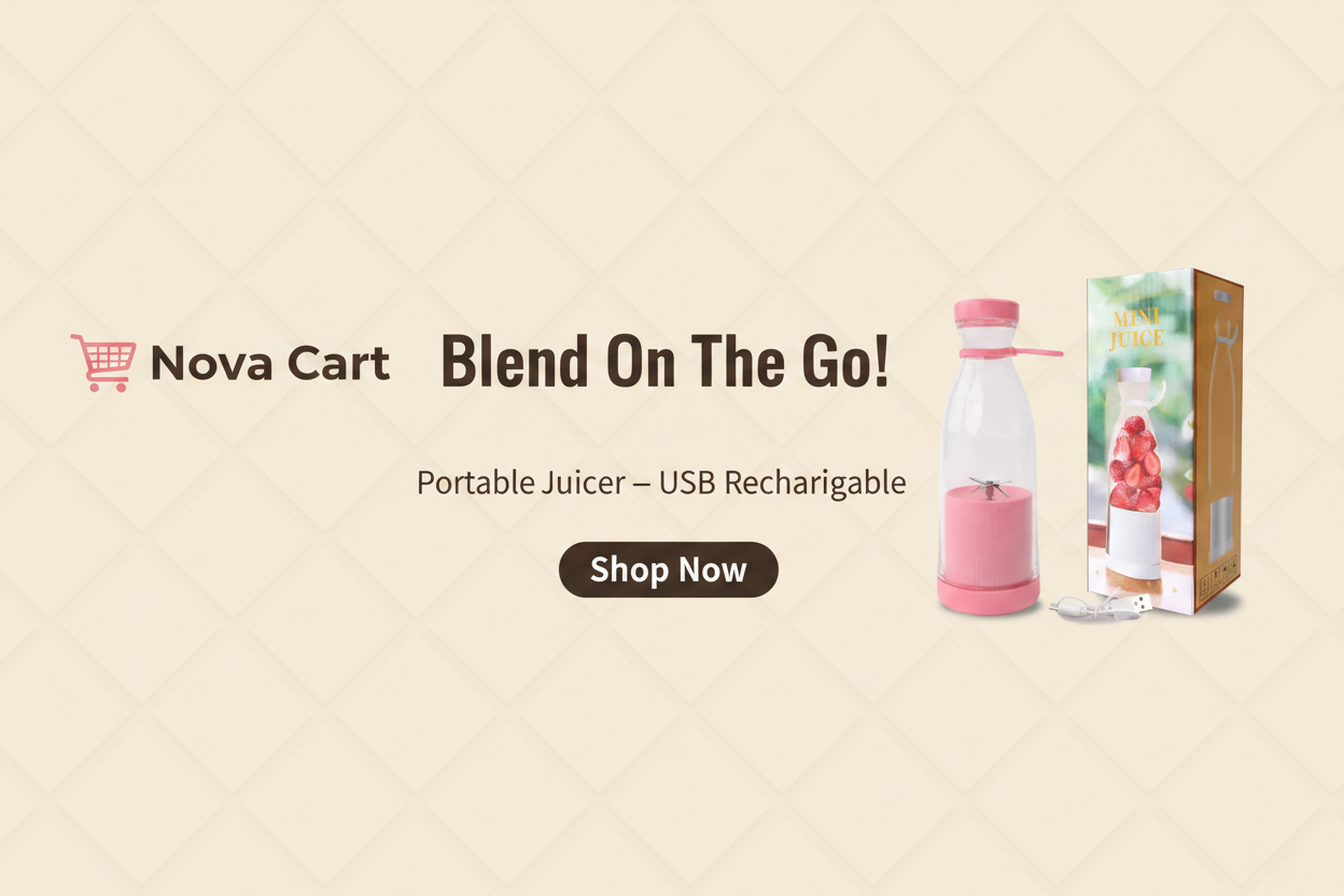 Portable Blender Juicer Banner